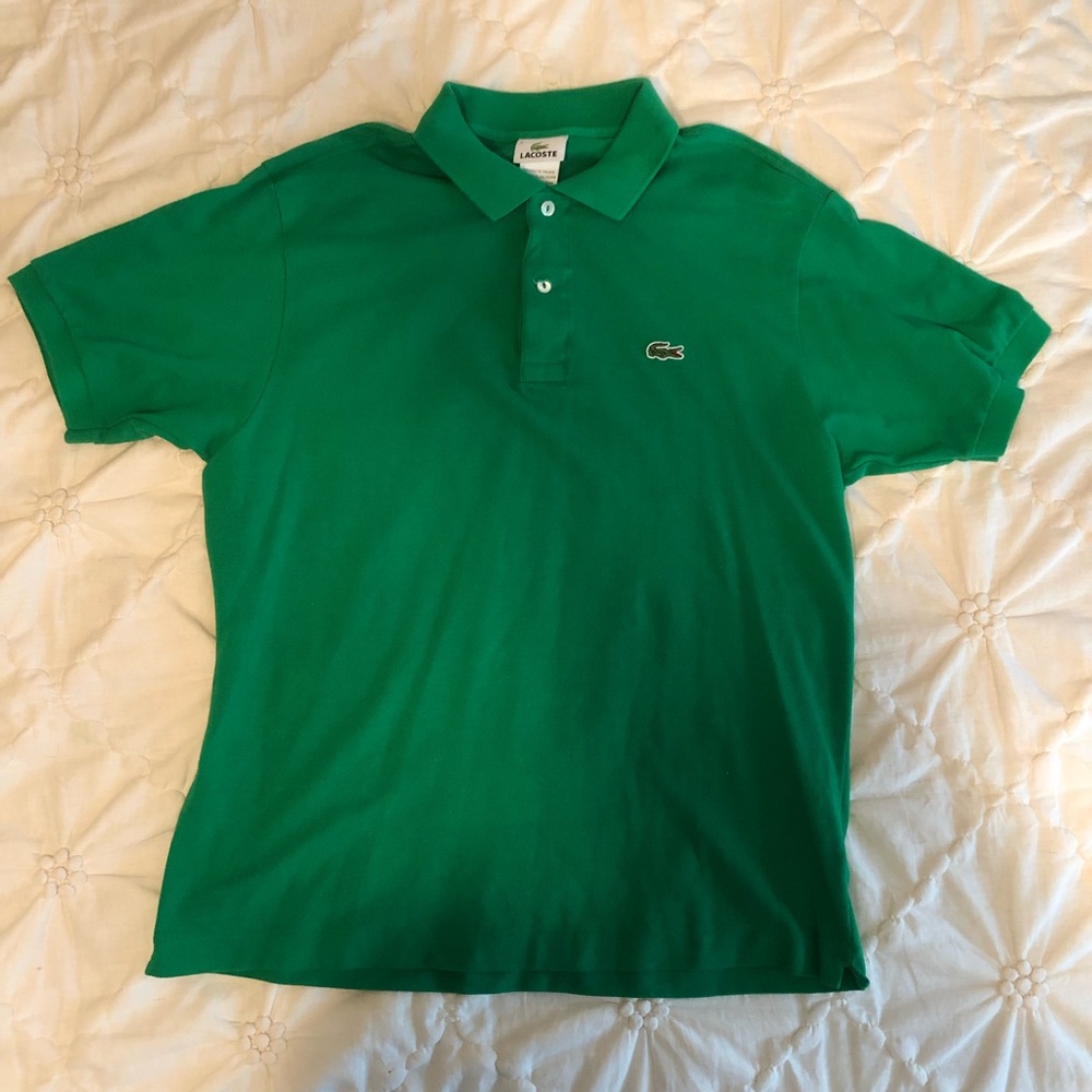Men’s Lacoste green polo shirt!